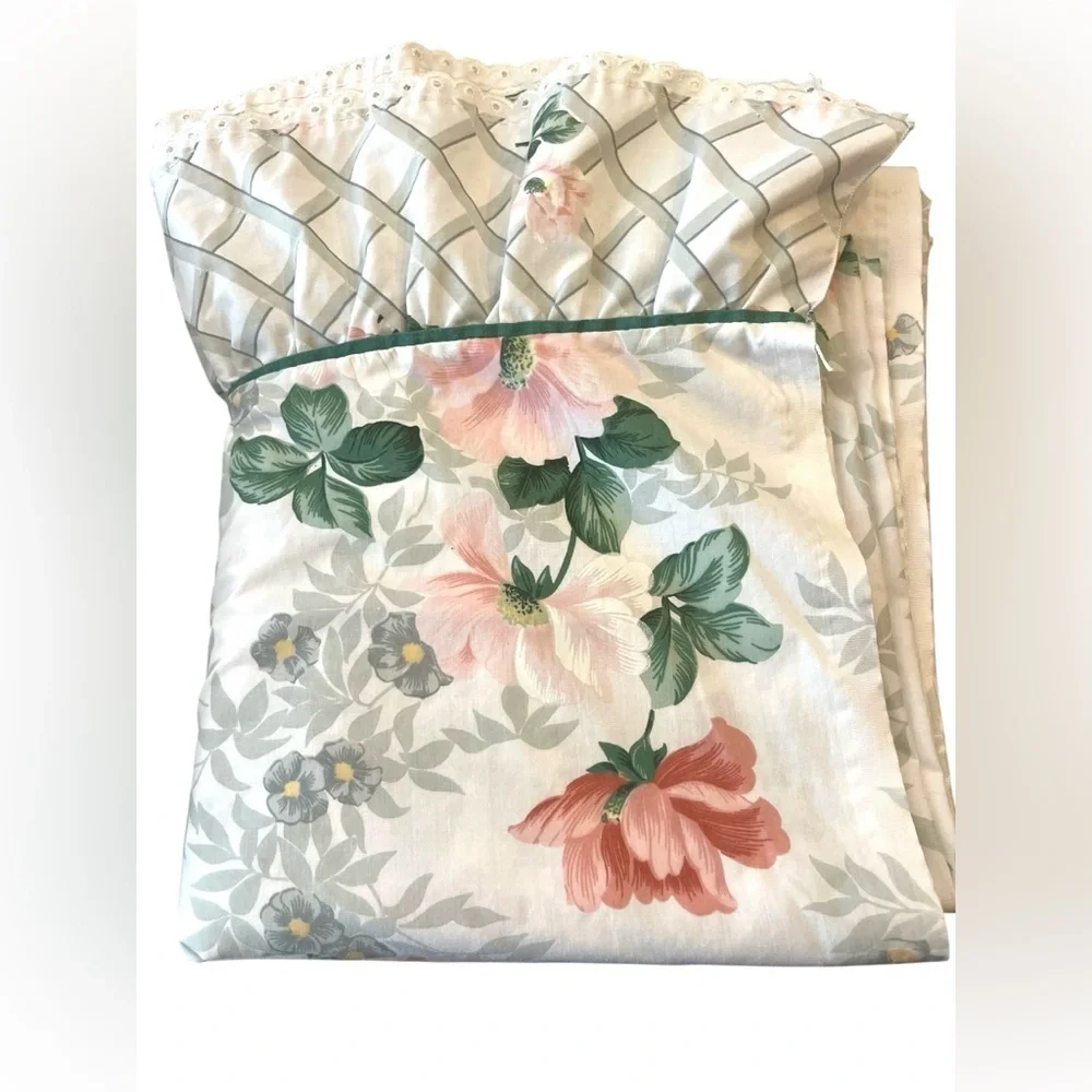 Vintage Springmaid Full Floral Patterned Bedding Set No Shams